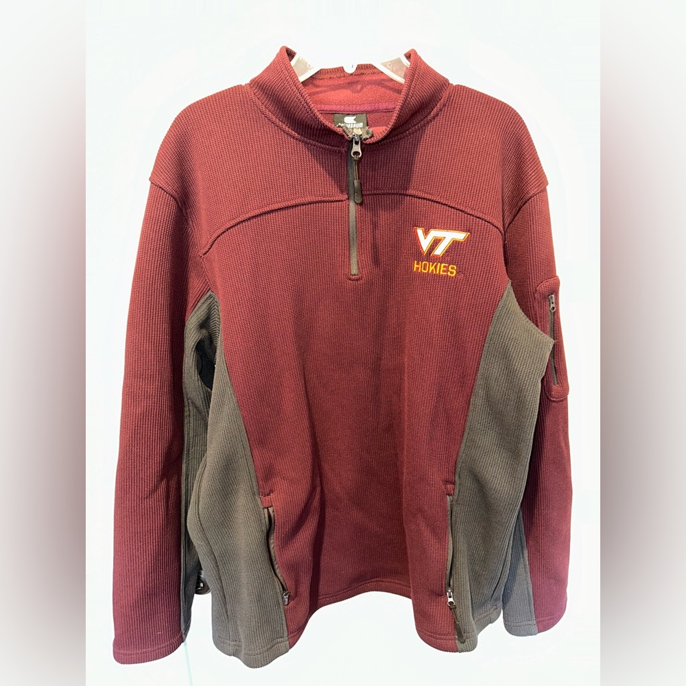 Virginia Tech warm pullover. Brand is Coliseum. Men's size Large.
